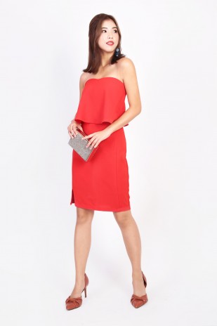 RESTOCK: Kelley Tube Dress in Red