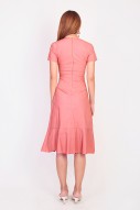 Philisa Ruffle Wrap Dress in Pink