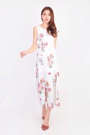 Jerlyn Floral Maxi Dress in White