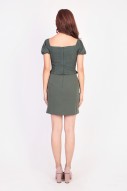 Raely Textured Workdress in Olive