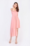 Danica Asymmetric Dress in Pink