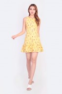 Layla Floral Dress in Yellow