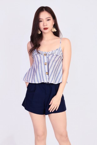 Hartley Stripes Top in Blue