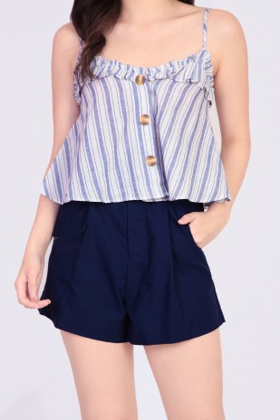 Hartley Stripes Top in Blue
