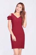 Daphne Workdress in Rustic Red