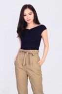 Valerie Paperbag Pants in Khaki
