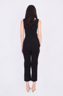 Aileen Buckle Jumpsuit in Black