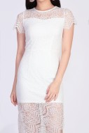 Ilona Lace Dress in White