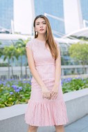 Jann Lace Dress in Pink