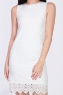Ferica Eyelet Dress in White