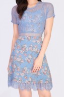 Kaylyn Lace Dress in Blue
