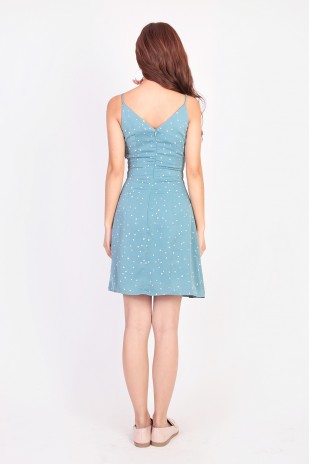RESTOCK: Eliz Polka Dot Dress in Jade