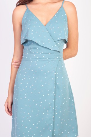 RESTOCK: Eliz Polka Dot Dress in Jade