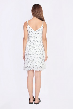 Kimber Floral Dress in White