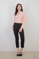 Maddy Button Blouse in Pink