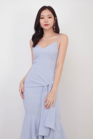 Remington Tiered Maxi Dress in Sky Blue