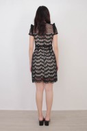 Noreen Crochet Dress in Black