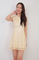 Orville Lace Cheongsam in Yellow