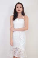 Trinity Lace Dress in White