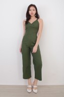 Eodie Criss Jumpsuit in Olive