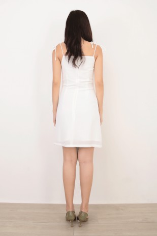 Acadia Slit Dress in White