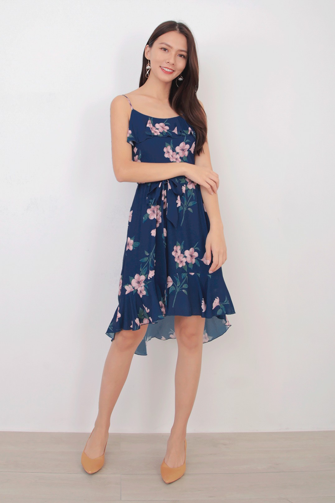 carey lace midi dress