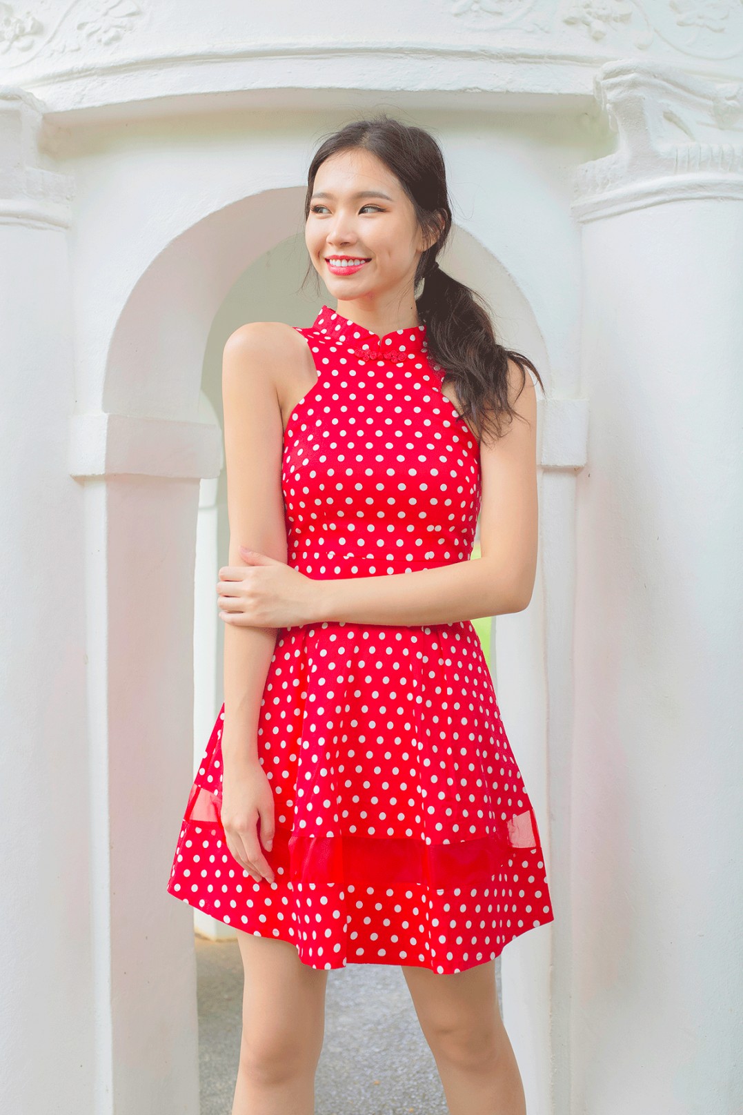 polka dot frock