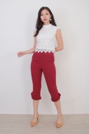 Abbie Crochet Top in White