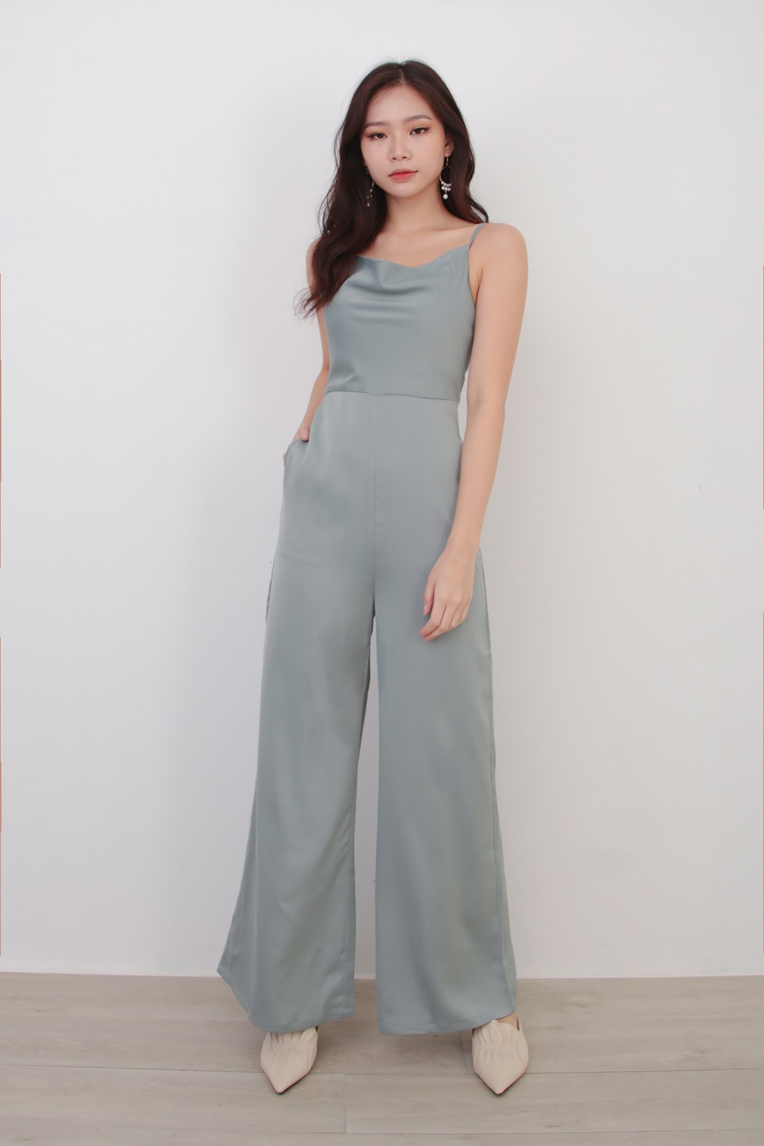 cowl jumpsuit