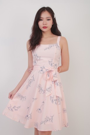Edrea Floral Dress in Pink