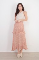 Faustine Floral Skirt in Pink