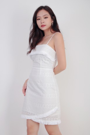 Sadella Eyelet Dress in White