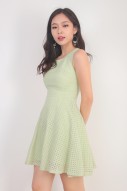 Adalee Textured Lace Dress in Mint