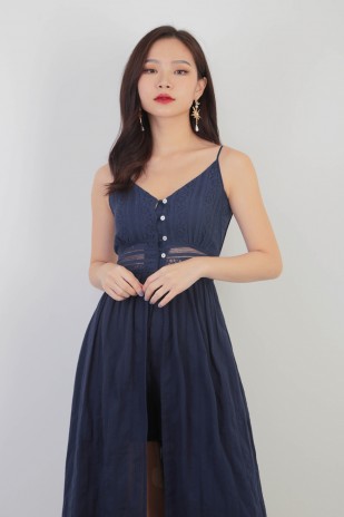 RESTOCK: Suzanne Playsuit Maxi in Navy