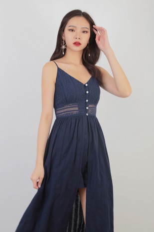 RESTOCK: Suzanne Playsuit Maxi in Navy