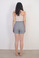 Cecilia Stripes Shorts in Navy