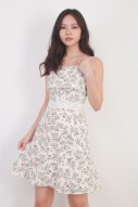 Florencia Floral Dress in Cream