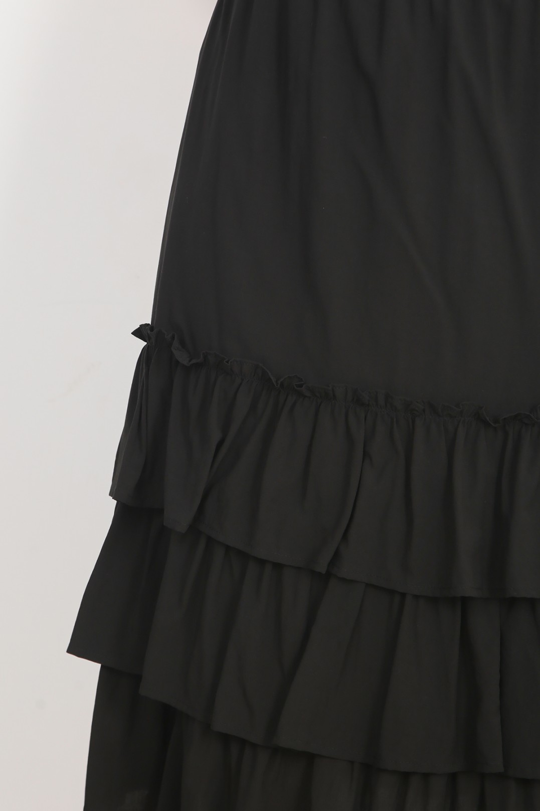 Gabbie Tiered Skirt in Black - MGP