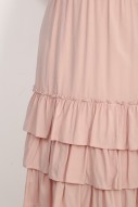 Gabbie Tiered Skirt in Pink