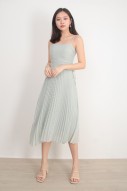 Chandler Dotted Dress in Jade
