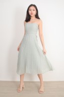 Chandler Dotted Dress in Jade