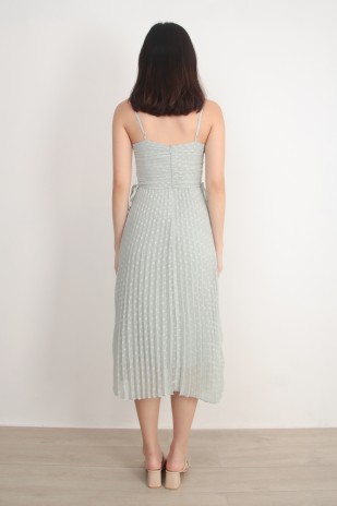 Chandler Dotted Dress in Jade