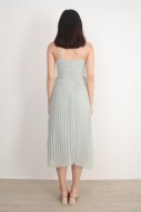 Chandler Dotted Dress in Jade