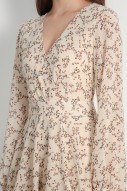 Maeryn Floral Romper in Cream