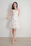 Janelle Floral Dress in White