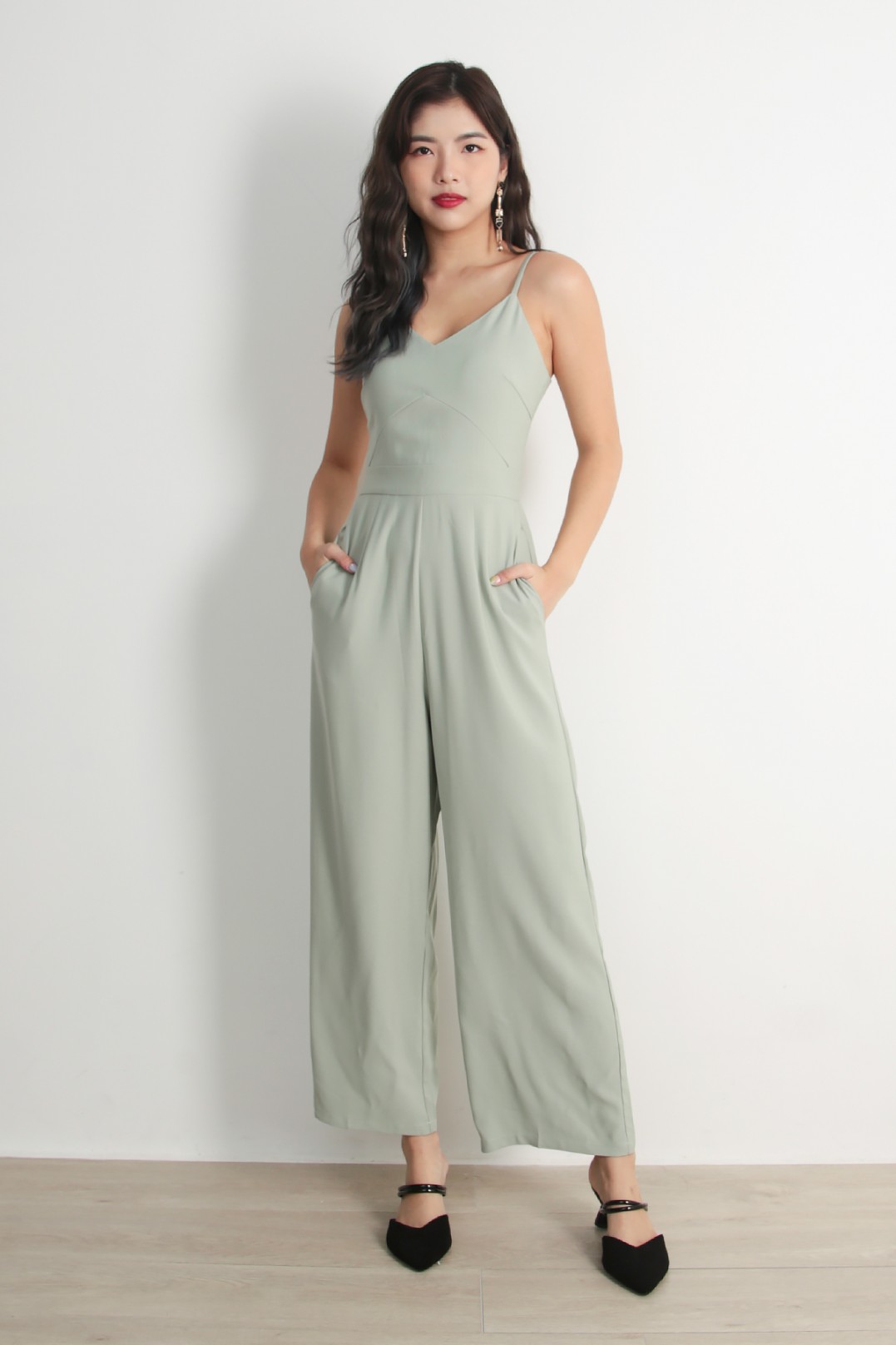 sage jumpsuit