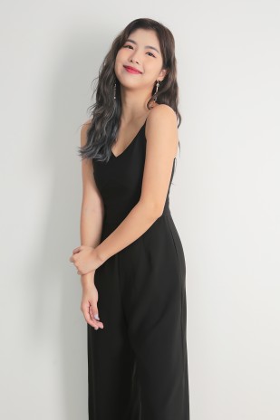 Henriette Sleek Jumpsuit in Black