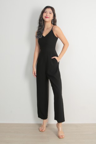 Henriette Sleek Jumpsuit in Black