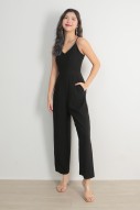 Henriette Sleek Jumpsuit in Black