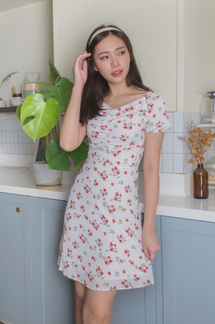 Lassie Floral Dress in White
